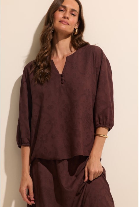 Bata Em Viscose Jacquard
