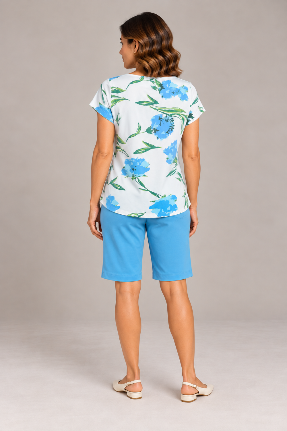 Blusa Alice Manga Curta Stroke ESTAMPA YAYA - Imagem 2