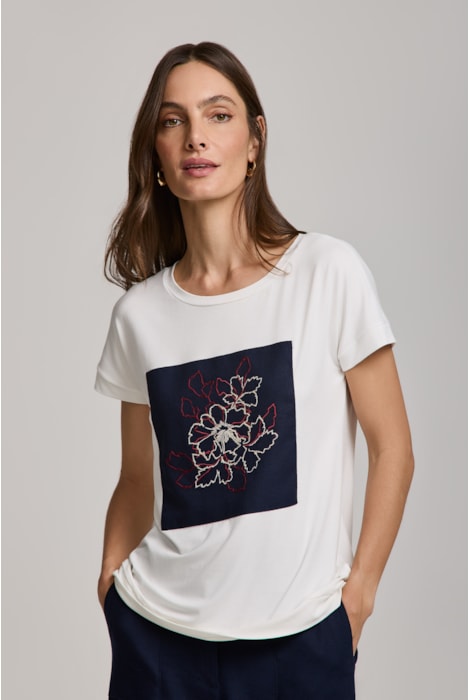 Blusa Bordada M/c