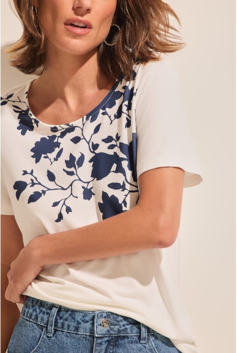 Segunda imagem do produto Blusa Coppola Estampada Stroke Off White