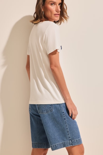 Segunda imagem do produto Blusa Coppola Estampada Stroke Off White
