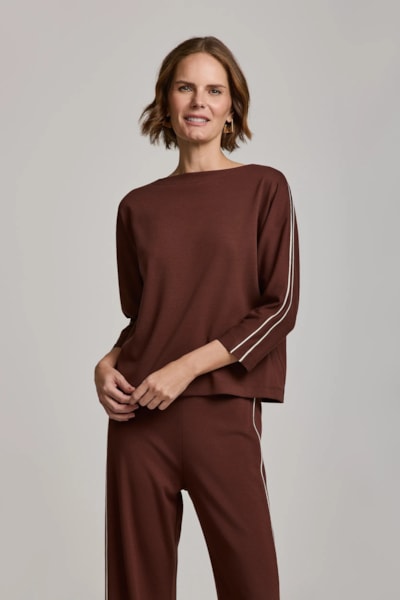 Blusa Detalhe Mangas