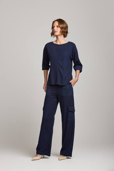 Blusa Detalhe Ombros M/c