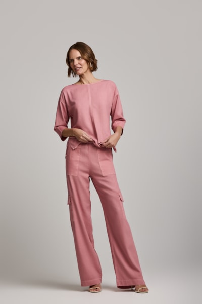 Blusa Detalhe Ombros M/c