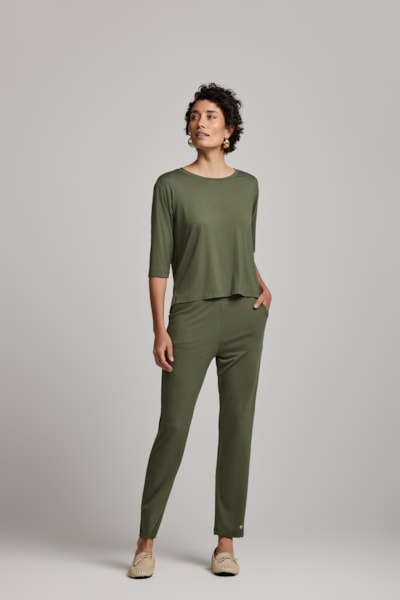 Blusa Lê Mg 3/4 Em Viscose