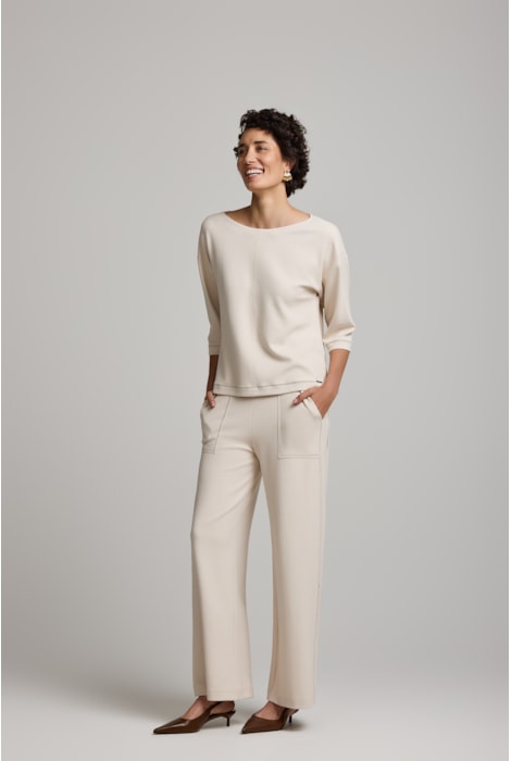 Calça Pantalona Contraste