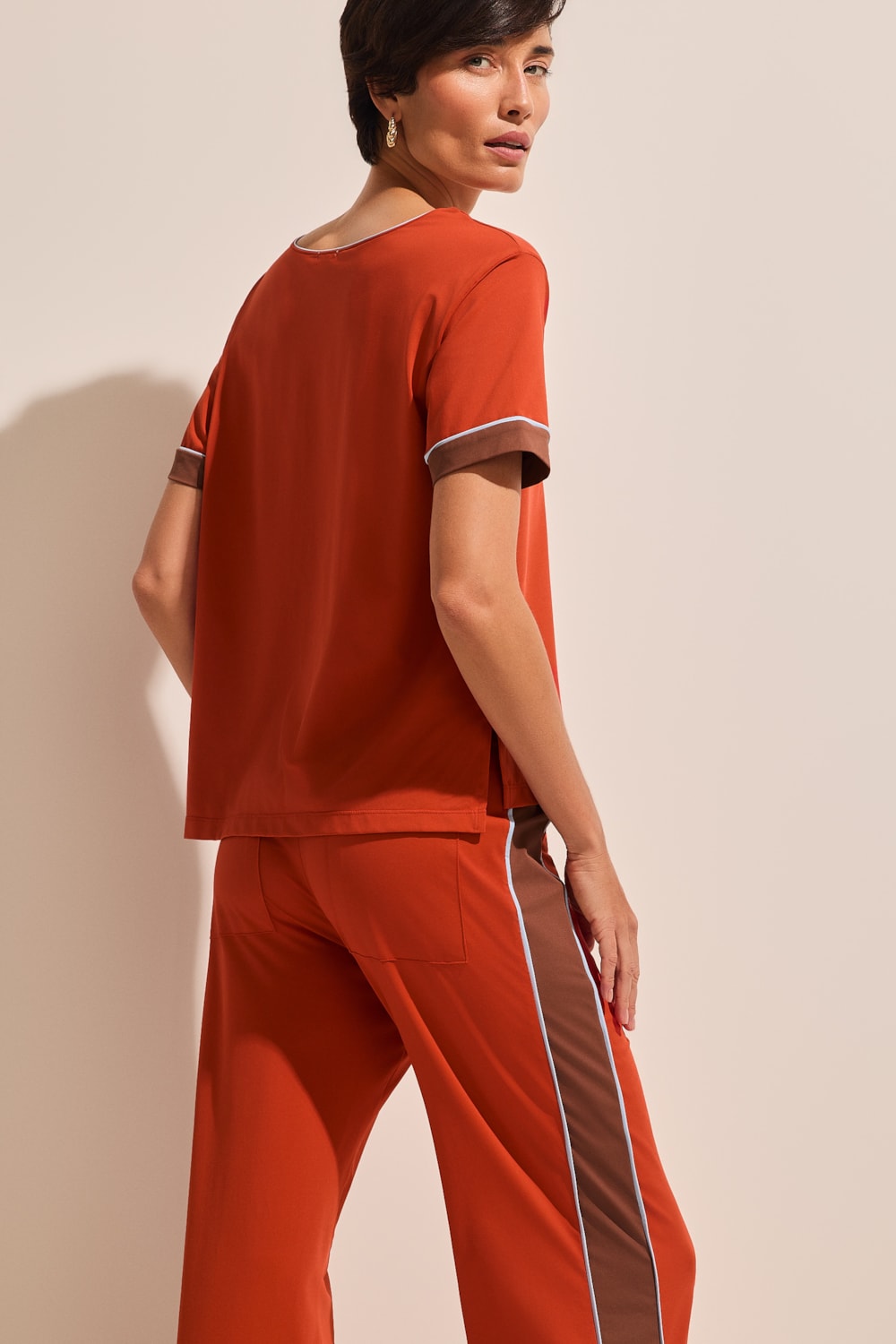 Calca Reta Dinamic Ice Bicolor Stroke Stroke LARANJA - Imagem 2