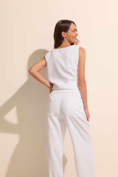 Segunda imagem do produto Calça Reta Em Viscose
