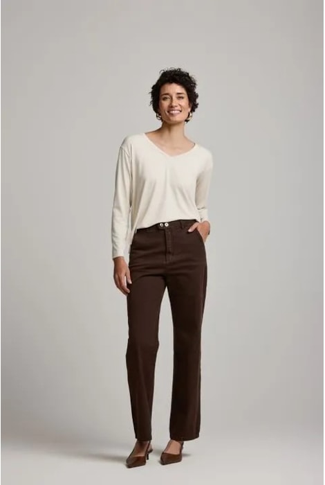 Calça Reta Sarja