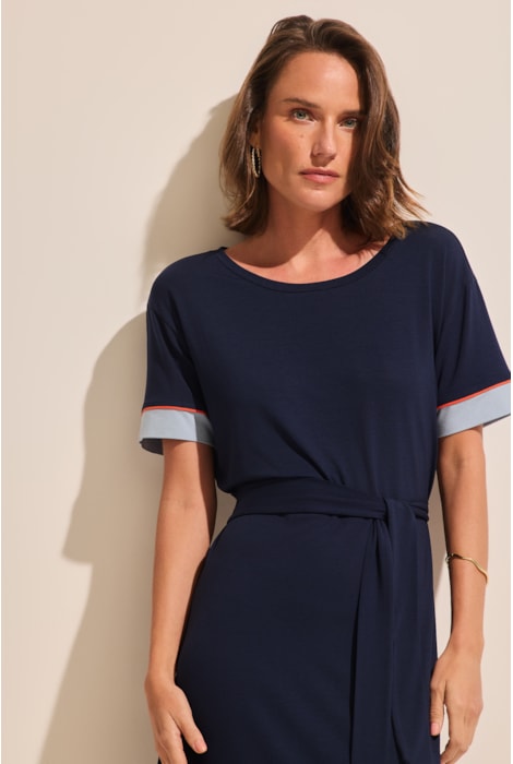 Segunda imagem do produto Vestido Anne M/c Marinho Stroke