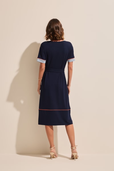 Segunda imagem do produto Vestido Anne M/c Marinho Stroke