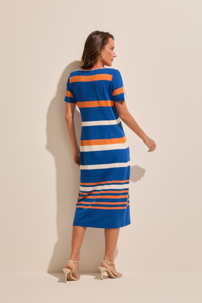 Segunda imagem do produto Vestido Anne Midi Listrado Stroke