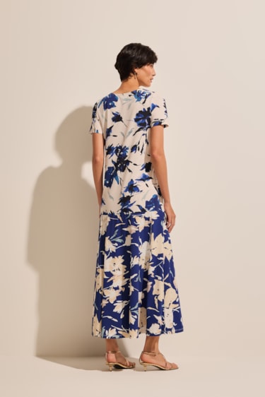Segunda imagem do produto Vestido Fluido Estampa Memphis Stroke