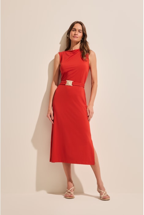 Vestido Midi Fluido Stroke