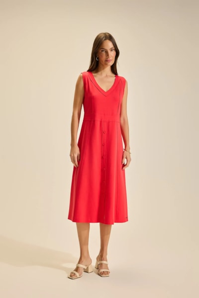 Vestido Midi Regata