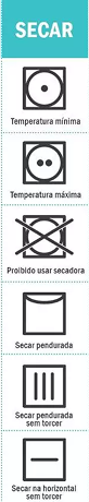 Símbolos de secagem de roupa